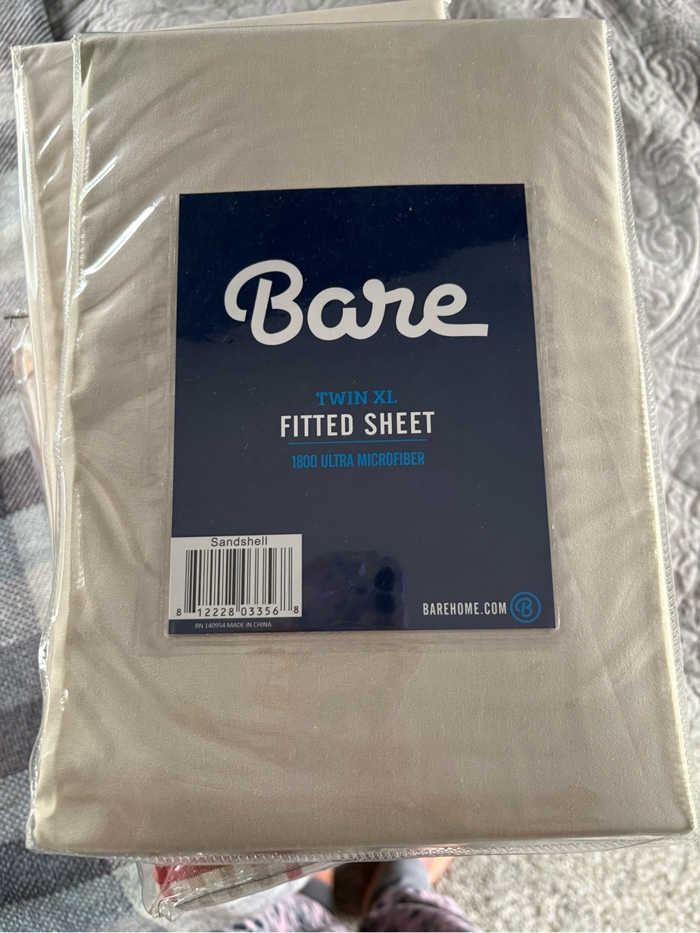 Sandshell Twin XL Set of 2 Fitted Sheet - Ultra Microfiber